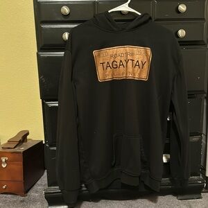 Black large tagatay hoodie bought before the volcano blew up